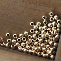 American 14K Bag Golden Glossy Round Pearl Positioning Pearl DIY Ornament Accessories Accessories