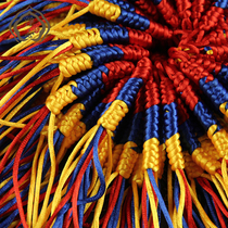 FuHuiyuan car hanging mobile phone pendant five-color thread weaving Diamond knot small