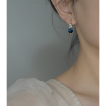 hzhyeyuan original hand as blue tiger eye stone pearl ear clip without earhole ear bone clip retro earrings 10786