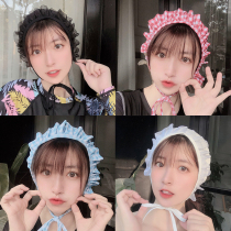 Swimming cap women's cloth cap does not have hair long hair special printing ear protection adult fashion cute Korean women size swimming cap