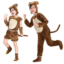 Monkey Acting Out of Childrens Kindergarten Cartoon Dance Costume Monkey Bailing Adult Animals Little Monkey Show Costumes