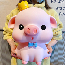 Creative cartoon drop-proof pig piggy bank can not fall bad Oversized piggy bank Large can be in and out of the childrens piggy bank