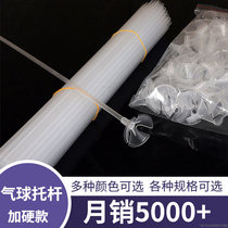 Plus Hard Balloon Topole Transparent Strawberry Fruit Bouquet Accessories Pipe Drag Head Holding Stick Tostick Scene Decoration
