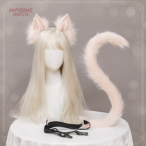 Handmade cute Lolita hair accessories JK cute mother KC performance cosplay cat ears hair hoop cat tail accessories set