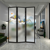 Entrance entrance living room screen bedroom kitchen folding screen partition wall simple modern European decorative frosted glass