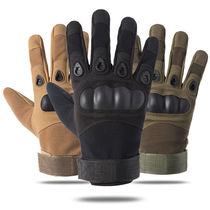 Tactical gloves full finger male military fans outdoor sports gloves breathable mountaineering fitness wear-resistant riding locomotive gloves