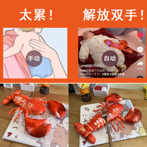 Lobster toys coax sleeping artifact baby baby security Pat shrimp Pat baby sleep beat back coax baby hands