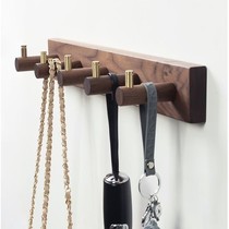 Hook hanging clothes hook wall free from punching hanging hanger door rear clothes hat hook solid wood bedroom Xuanguan wall clothing draining hook