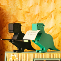 Animal note box office desktop storage display multifunctional note holder stationery pen holder dinosaur horse memo clip