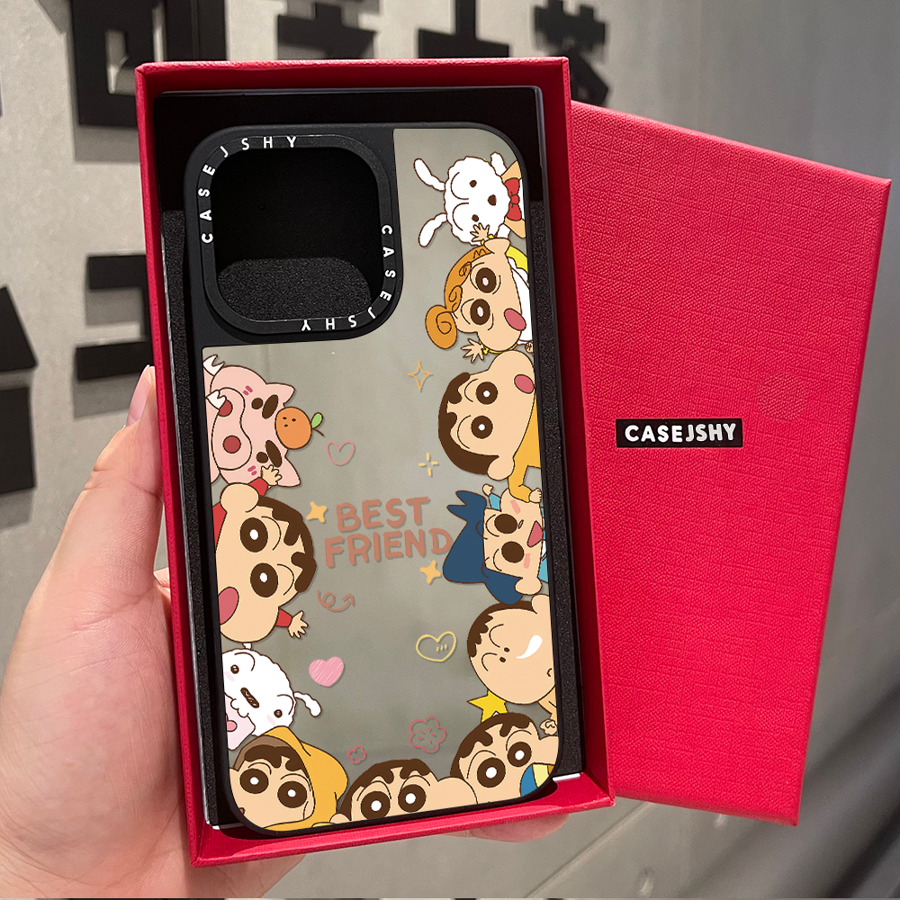 25年最火手持壳?CASE环绕蜡笔小新适用iPhone 17 Pro Max磁吸镜面壳测评——少女甜酷控冲不冲?