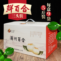 Shunfeng Lanzhou Lily sweet fresh lily gift box 2500g three head Gansu gift specialty grade dry goods