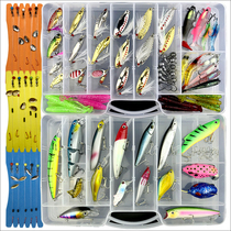 Luya bait set Quasi-bait Freshwater seawater bait Hard bait Thunder frog Horse mouth melon seed sequins Soft bait Minolu bait