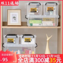 Japan Alice IRIS small transparent plastic tool storage box mini parts finishing box storage box with lid
