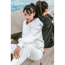 Rui Ke LRECNAVA autumn sports sweater women loose pullover top casual long sleeve fitness training suit