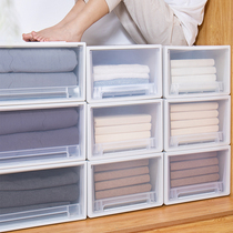 Drawer type storage box plastic storage box bed bottom finishing box student dormitory storage artifact layered simple opening