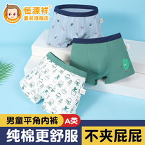 Hengyuanxiang Boys underwear Pure cotton childrens flat angle underwear Summer thin section of childrens four corners shorts briefs