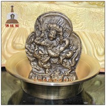 Tibetan Buddhism Buddhism tantrum offering brass water god black wealth God Zangbala large set