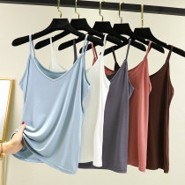 Modal sling female sleeveless V collar spring summer wear thin base shirt size interior top size wear thin top vest