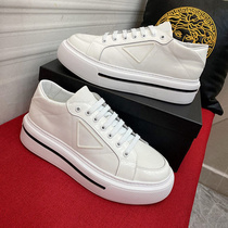 Bonjiani European Station Martin boots Mens shoes Hip-hop Hairstyle Hairstylist High Help Board Shoes Cloth Face Thick bottom Martin Boot G