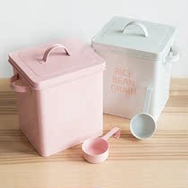 Pet Seals Grain Storage Barrel Metal Cat Grain Barrel Dog Food Preservation Storage Tank Moisture-Proof And Anti-Mildew