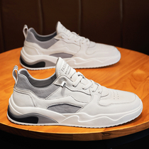 Mens shoes 2021 new autumn breathable white shoes Korean version of Wild trend outdoor sports deodorant mens casual shoes