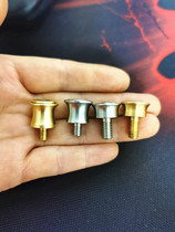 Titanium alloy slingshot prop bow head wooden bow accessories brass stainless steel quick compression clip rubber band free vase head base