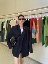 YANGLE_ profile suit jacket woman 2022 spring new design senses casual fashion loose black blouse