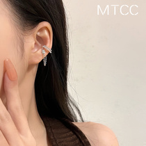 Small crowd high sense pearl bear ear clip earrings 2022 new tide ear clip women earless cold wind
