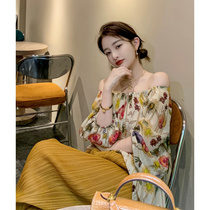 2021 new Hong Kong style retro chic salt fried street foreign style age-reducing fashion wide-leg pants two-piece suit womens summer