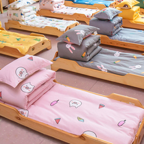 Kindergarten quilt three pieces of all cotton children bedding baby nap mattress packed with cotton beds containing six pieces of core