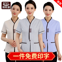 Hotel hotel cleaning clothes short-sleeved property hotel room cleaning aunt cleaning PA work clothes summer custom
