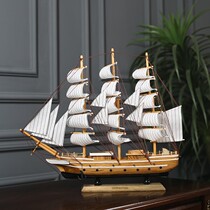 Nordic creative sailing boat model ornaments are smooth sailing cash crafts living room cabinets furnishings office partitions