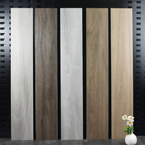 Wood grain tile imitation solid wood floor tile 200x1200 wood grain strip bedroom clothing store office room wood floor