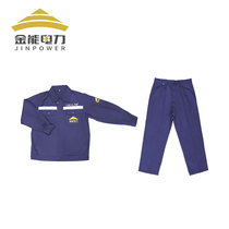 Gold Energy Power Electrician Protection Clothing Anti-Flame Resistant high temperature resistant power plant Anti-arc 12 4cal Tibetan Blue YD