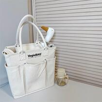 Japan mommy fashion light vegiebog large capacity mother and baby portable out shoulder shoulder Cross Mother canvas bag