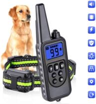 2020 new nylon training dog instrumental stop bark shock Shock Neck Ring Pet Supplies training Cross-border Thermal Pin