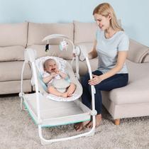 Eurostyle High Landscape Crib Electric Rocking Chair Cradle Toy Shaking Table External Power Baby Swing children rocking chair