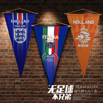 European Cup football flag Bar decoration pennant Germany Netherlands Italy Spain World national team flag