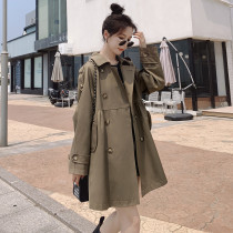 a word windsuit jacket woman mid-length spring autumn 2022 new pop Inlan cute 100 hitch blouses Korean version