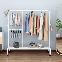 Stainless steel drying rack floor-to-ceiling bedroom single pole cool drying hanger household folding clothes bar balcony simple clothes