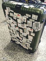 Aviation Aircraft Check-in barcode Boarding pass Air ticket suitcase Luggage Trolley case sticker Waterproof RIMOWA