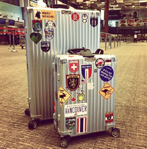  Net celebrity rimowa suitcase sticker trolley case Retro luggage waterproof sticker suitcase ins without leaving glue