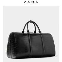 ZA1RA new mens bag black embossed hand bowling bag travel gym bag
