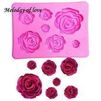  3D Silicone Mold Rose Shape Mould For SoapCandyChocolate