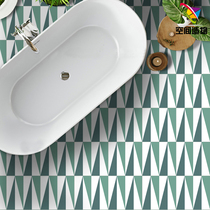 Nordic small tiles 300 wall tiles toilet tile kitchen floor tiles balcony black and white color Art 200