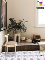 Nordic retro antique small flower tiles 200 toilet tile kitchen non-slip floor tiles balcony bathroom wall tiles