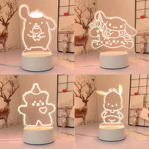 Night light custom cartoon 3D desk lamp bedroom cute bedside lamp creative DIY activity LOGO gift Jade Gui dog