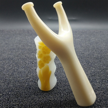 ABS resin flying tiger slingshot plastic flat leather straight handle Flying tiger Deng Feihu outdoor sports anti-curved slingshot with rubber band