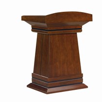 High-end quality walnut color solid wood lecture table 0 7 meters welcome desk reception desk spot Y-2