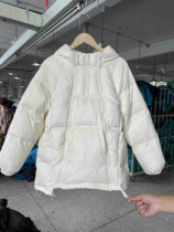 2021 winter new three-zipper hooded pullover sweater mid-length down jacket female Korean version thickened white duck down jacket